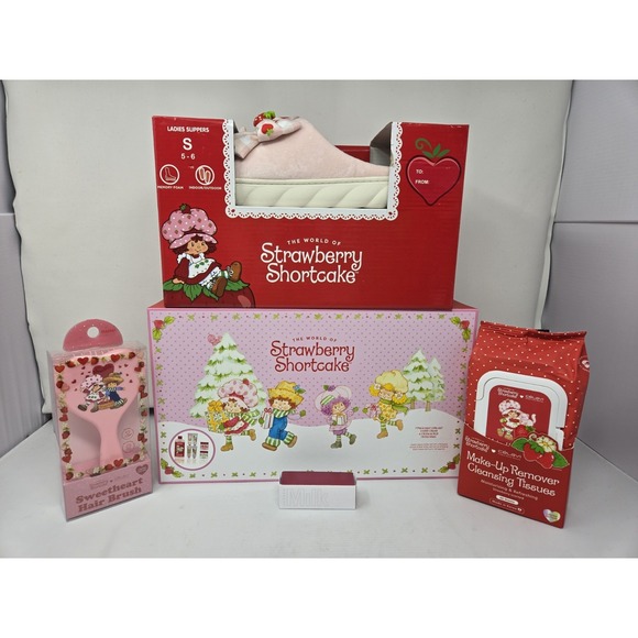 Strawberry Shortcake Body Care And Beauty Set + Milk Makeup...